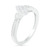 Thumbnail Image 6 of 0.29 CT. T.W. Composite Diamond Marquise Vintage-Style Bridal Set in 10K White Gold