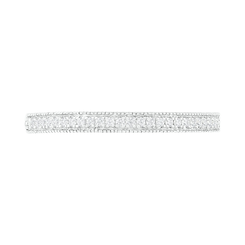 Main Image 8 of 0.29 CT. T.W. Composite Diamond Marquise Vintage-Style Bridal Set in 10K White Gold
