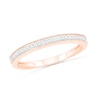 Thumbnail Image 7 of 0.29 CT. T.W. Composite Diamond Marquise Vintage-Style Bridal Set in 10K Rose Gold