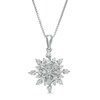 Thumbnail Image 1 of Marilyn Monroe™ Collection 0.45 CT. T.W. Diamond Starburst Pendant in 10K White Gold