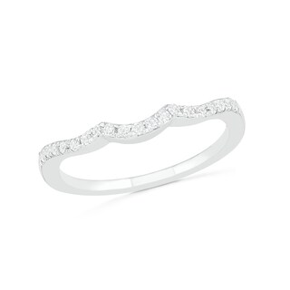 7.0mm White Lab-Created Sapphire Ship's Wheel Frame Three Stone Split Shank Bridal Set in Sterling Silver