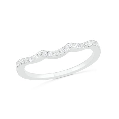 7.0mm White Lab-Created Sapphire Ship's Wheel Frame Three Stone Split Shank Bridal Set in Sterling Silver