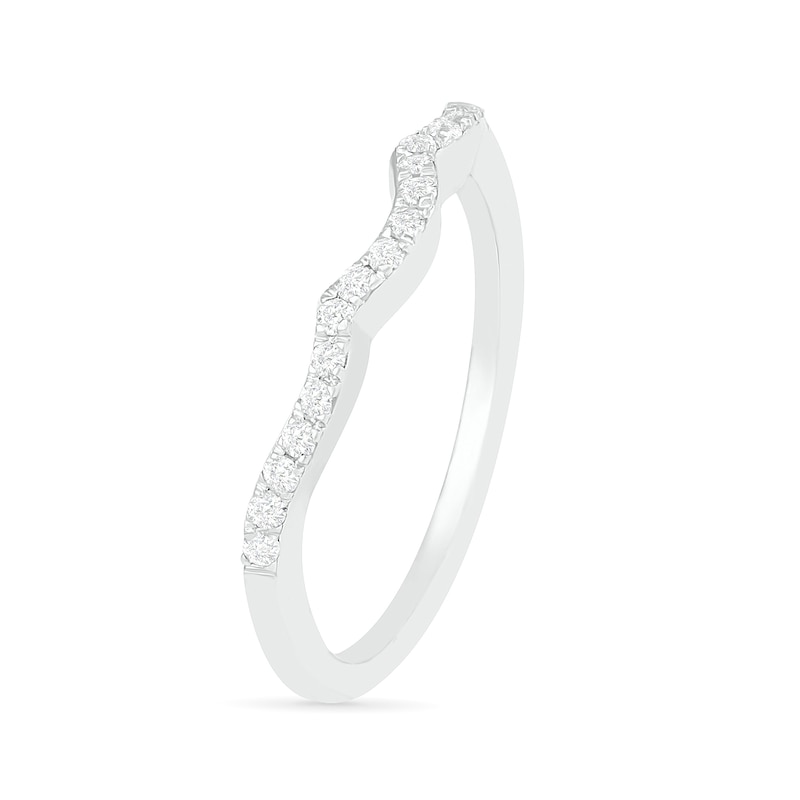 7.0mm White Lab-Created Sapphire Ship's Wheel Frame Three Stone Split Shank Bridal Set in Sterling Silver