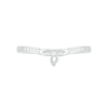 Oval Lab-Created Ruby and 0.065 CT. T.W. Diamond Bead Frame Flower-Sides Split Shank Bridal Set in Sterling Silver