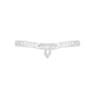 Oval Lab-Created Ruby and 0.065 CT. T.W. Diamond Bead Frame Flower-Sides Split Shank Bridal Set in Sterling Silver