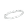 Thumbnail Image 7 of Pear-Shaped White Lab-Created Sapphire Ornate Frame Vintage-Style Bridal Set in Sterling Silver