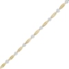 Thumbnail Image 0 of 1.00 CT. T.W. Diamond Flower Station Line Bracelet in 10K Gold