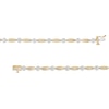 Thumbnail Image 3 of 1.00 CT. T.W. Diamond Flower Station Line Bracelet in 10K Gold