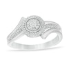 Thumbnail Image 0 of 0.10 CT. T.W. Composite Diamond Bypass Promise Ring in Sterling Silver