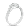 Thumbnail Image 2 of 0.10 CT. T.W. Composite Diamond Bypass Promise Ring in Sterling Silver