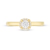 Thumbnail Image 4 of 0.45 CT. T.W. Diamond Frame Engagement Ring in 14K Gold (I/I2)