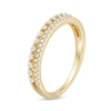 Thumbnail Image 3 of 0.23 CT. T.W. Diamond Double Row Anniversary Band in 14K Gold