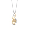 Thumbnail Image 1 of Collector's Edition Enchanted Disney Beauty and the Beast Diamond Pendant in Sterling Silver