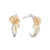 Thumbnail Image 1 of Collector's Edition Enchanted Disney Beauty and the Beast Diamond Stud Earrings in Sterling Silver