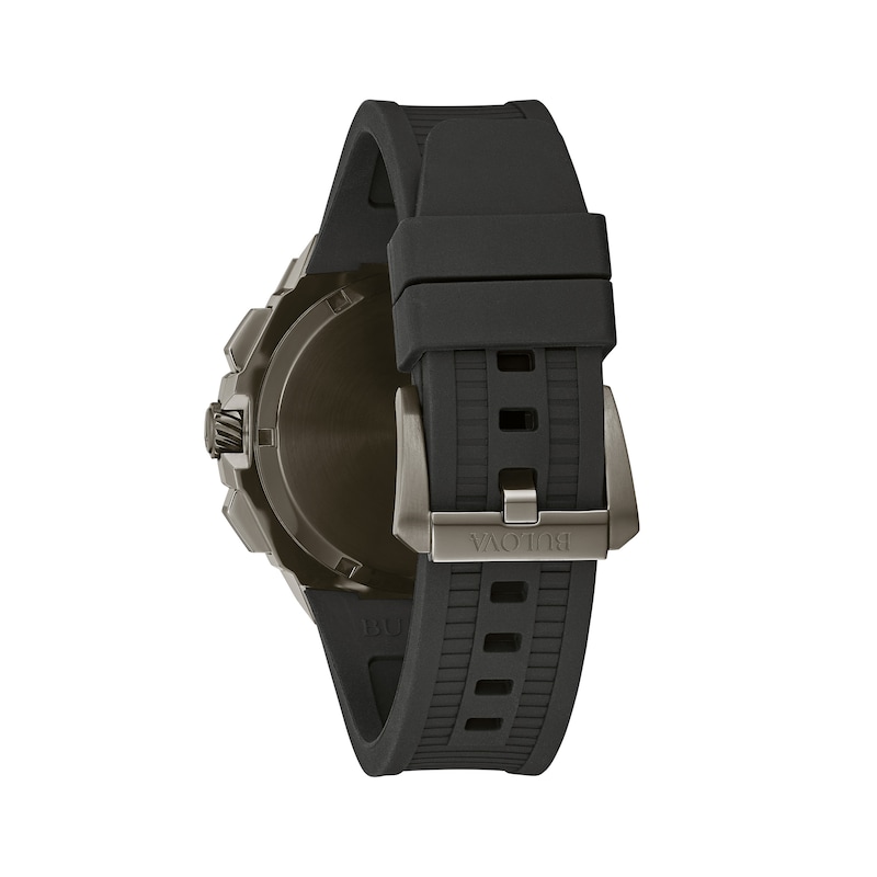 Main Image 3 of Men's Bulova Precisionist Two-Tone Chronograph Strap Watch with Black Dial (Model: 98B358)