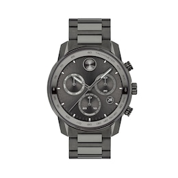 Men's Movado Bold® Verso Gunmetal Grey IP Chronograph Watch with Grey Dial (Model: 3600743)