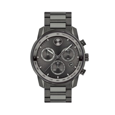 Men's Movado Bold® Verso Gunmetal Grey IP Chronograph Watch with Grey Dial (Model: 3600867)