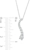 0.25 CT. T.W. Journey Diamond Pendant in 10K White Gold