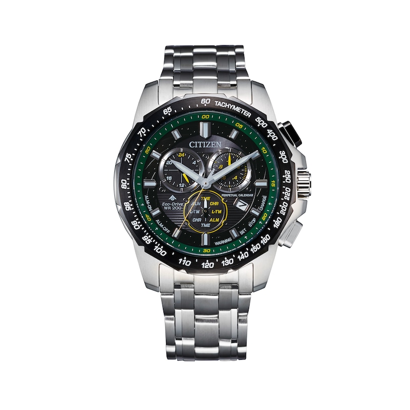 Men's Citizen Eco-Drive® Promaster MX Chronograph Watch with Black Dial (Model: BL5578-51E)|Peoples Jewellers