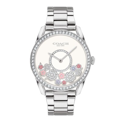 Ladies' Coach Preston Crystal Accent Watch with White Dial (Model: 14503775)