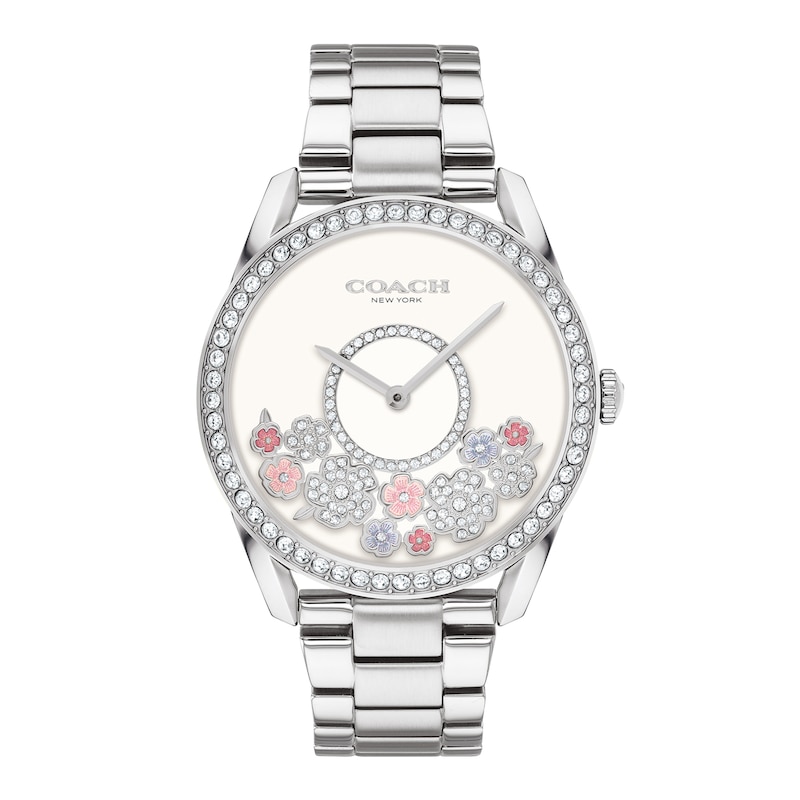 Ladies' Coach Preston Crystal Accent Watch with White Dial (Model: 14503775)|Peoples Jewellers