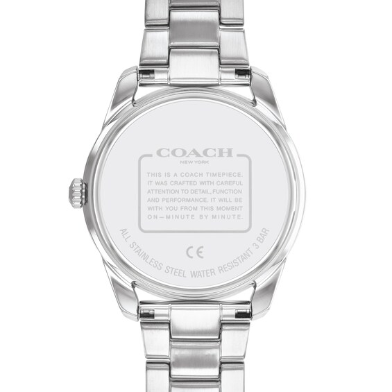 Ladies' Coach Preston Crystal Accent Watch with White Dial (Model: 14503775)