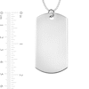 Thumbnail Image 3 of Men's Extra Large Engravable Photo Dog Tag Pendant in Sterling Silver (1 Image and 4 Lines)