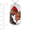 Thumbnail Image 4 of Men's Extra Large Engravable Photo Dog Tag Pendant in Sterling Silver (1 Image and 4 Lines)