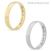 Thumbnail Image 1 of 4.0mm Engravable Semi Comfort-Fit Low Dome Wedding Band in 10K White, Yellow or Rose Gold (1 Line)