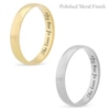 Thumbnail Image 2 of 4.0mm Engravable Semi Comfort-Fit Low Dome Wedding Band in 10K White, Yellow or Rose Gold (1 Line)