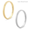 Thumbnail Image 4 of Ladies's 2.0mm Engravable Semi Comfort-Fit Low Dome Wedding Band in 10K White, Yellow or Rose Gold (1 Line)