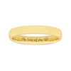 Thumbnail Image 0 of Ladies' 3.0mm Engravable Modern Comfort-Fit Wedding Band in 14K White or Yellow Gold (1 Line)
