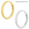 Ladies' 3.0mm Engravable Modern Comfort-Fit Wedding Band in 14K White or Yellow Gold (1 Line)