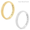 Thumbnail Image 3 of Ladies' 3.0mm Engravable Modern Comfort-Fit Wedding Band in 14K White or Yellow Gold (1 Line)