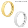 Thumbnail Image 2 of Men's 5.0mm Engravable Modern Comfort-Fit Wedding Band in 14K White or Yellow Gold (1 Line)