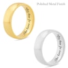 Thumbnail Image 2 of 6.5mm Engravable Modern Comfort-Fit Wedding Band in 14K White or Yellow Gold (1 Line)