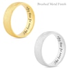 Thumbnail Image 3 of 6.5mm Engravable Modern Comfort-Fit Wedding Band in 14K White or Yellow Gold (1 Line)