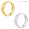 Thumbnail Image 4 of 6.5mm Engravable Modern Comfort-Fit Wedding Band in 14K White or Yellow Gold (1 Line)