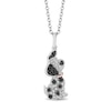 Thumbnail Image 0 of Disney Treasures 101 Dalmatians 0.145 CT. T.W. Black and White Diamond Lucky Pendant in Sterling Silver