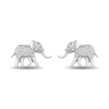Thumbnail Image 0 of Disney Treasures The Lion King 0.085 CT. T.W. Diamond Elephant Stud Earrings in Sterling Silver