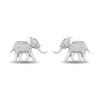 Thumbnail Image 1 of Disney Treasures The Lion King 0.085 CT. T.W. Diamond Elephant Stud Earrings in Sterling Silver