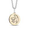 Thumbnail Image 2 of Disney Treasures The Lion King Diamond Accent "HAKUNA MATATA" and Simba Symbol Reversible Pendant in 10K Gold - 19"