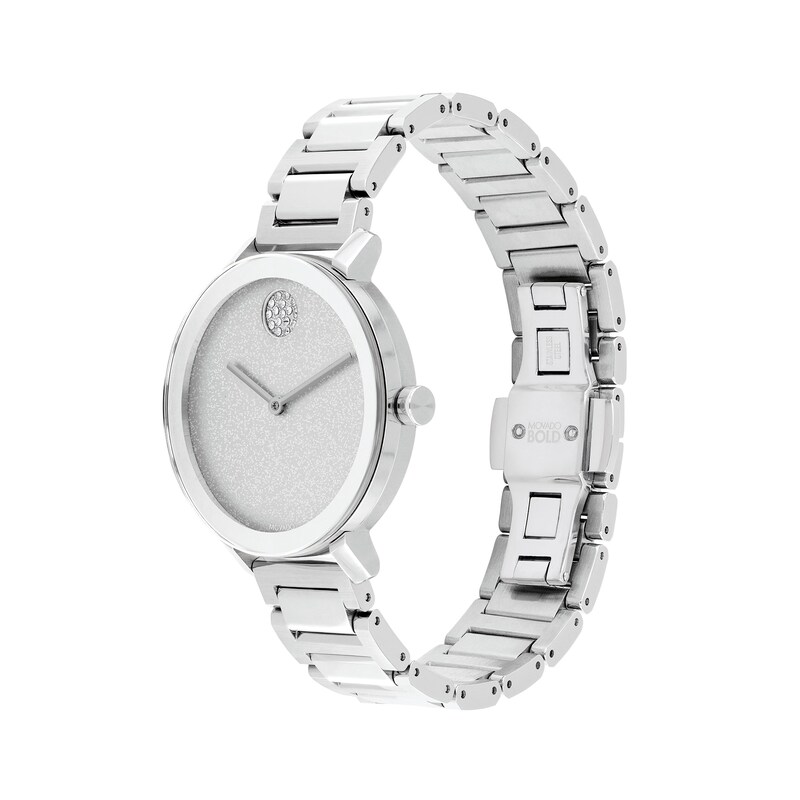 Main Image 2 of Ladies' Movado Bold® Evolution Crystal Accent Watch with Silver-Tone Dial (Model: 3600732)