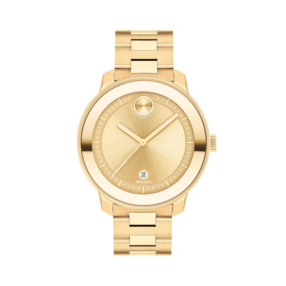 Ladies' Movado Bold® Verso Gold-Tone IP Watch with Gold-Tone Dial (Model: 3600750)
