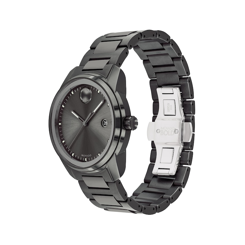 Main Image 2 of Men's Movado Bold® Verso Gunmetal Grey IP Watch with Grey Dial (Model: 3600736)