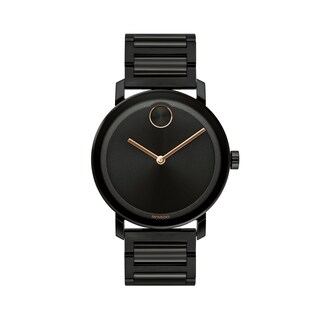 Men's Movado Bold® Evolution Black IP Watch with Black Dial (Model: 3600752)