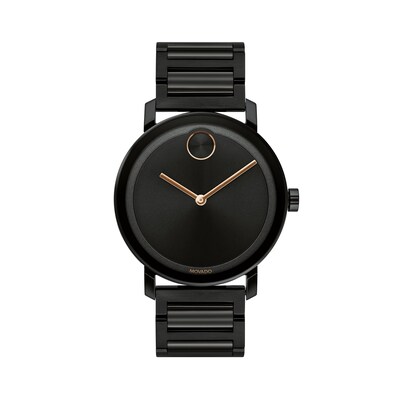 Men's Movado Bold® Evolution Black IP Watch with Black Dial (Model: 3600752)