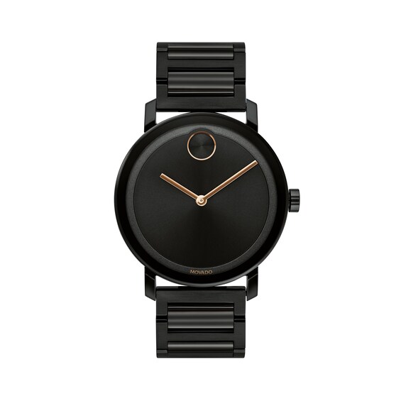 Men's Movado Bold® Evolution Black IP Watch with Black Dial (Model: 3600752)