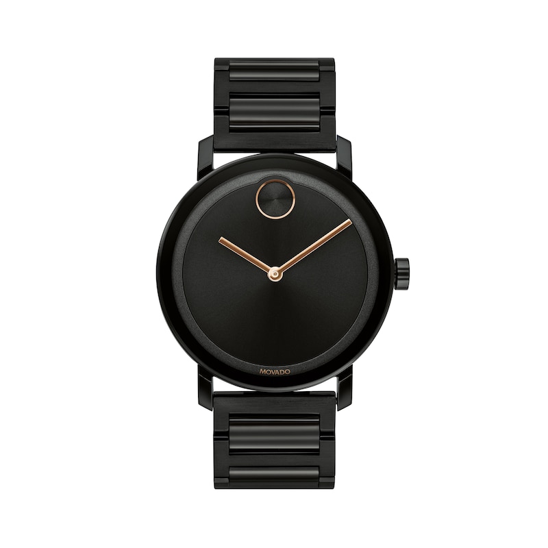 Men's Movado Bold® Evolution Black IP Watch with Black Dial (Model: 3600752)