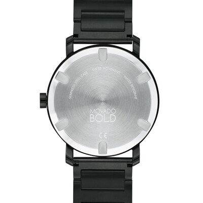 Men's Movado Bold® Evolution Black IP Watch with Black Dial (Model: 3600752)